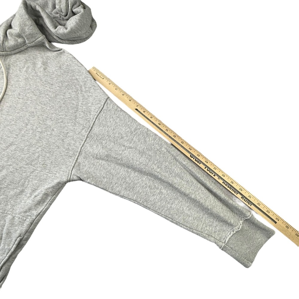 Aerie Womens Hoodie Size Large Gray Beach Weekend Oversized Sweatshirt Lounge - Picture 9 of 9